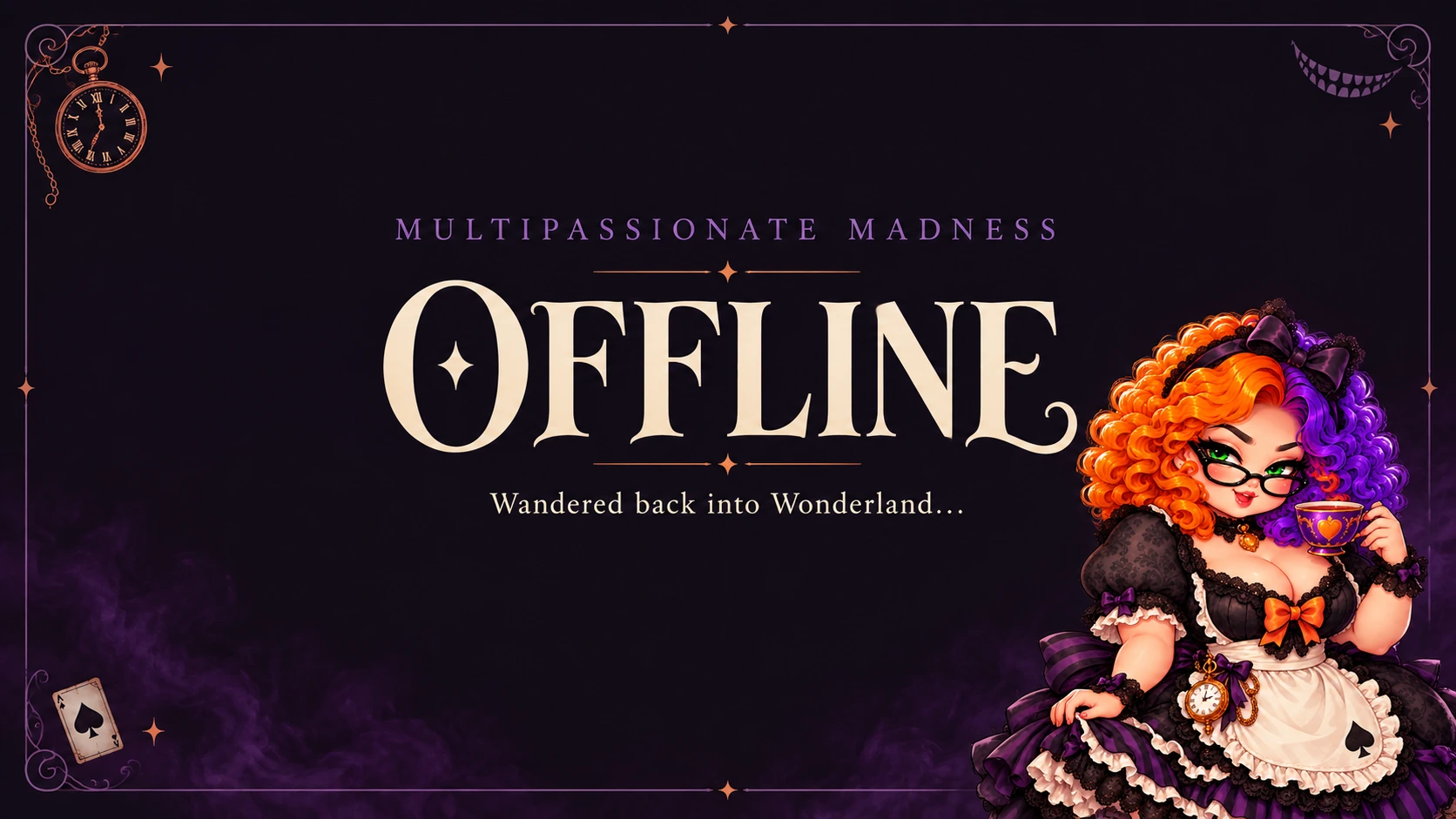 View the Dark Alice offline screen for Multipassionate Madness